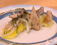 Filet de hareng � la moutarde aux pommes ti�des