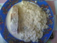 Pav� de saumon et farfalles, sauce au bleu