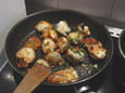 Queues de langoustes grill�es � l�ail et au citron
