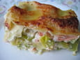 Lasagnes saumon et poireaux