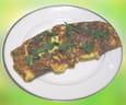 Omelette au ch�vre et � la menthe fra�che