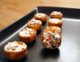 Croustades ch�vre-saumon
