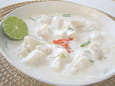 Poisson cru marin� lait de coco et citron vert
