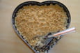 Crumble aux pommes et chocolat
