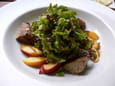 Salade de foies de volaille aux p�ches