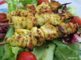 Brochettes au curry et ras el hanout