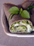 Galette roul�e ch�vre-courgette