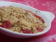 Crumble aux fraises