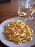 Tagliatelles aux crevettes