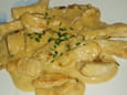 Eminc� de poulet � la moutarde