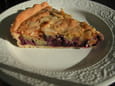 Tarte cassis-amandes