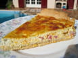 Quiche Boursin, lardons et carottes r�p�es