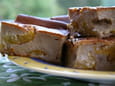 Clafoutis de pain d��pice aux mirabelles