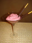 Mousse aux framboises