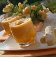Verrine de melon � la noix de coco