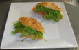 Mini-croissant saumon et roquette