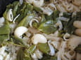 P�tes aux poivrons verts