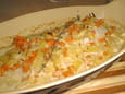 Filets de poisson aux petits l�gumes