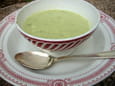 Velout� de courgettes au ch�vre frais