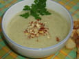 Velout� de courgettes aux noisettes