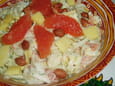 Salade d endives et pomelos roses