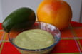 Velout� glac� � l avocat et au pamplemousse