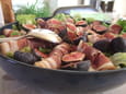 Salade aux figues et jambon de pays