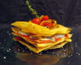 Millefeuille au ch�vre et l�gumes du soleil