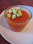 Verrines de gaspacho en gel�e