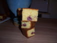 Carr�s moelleux aux pommes et cerises