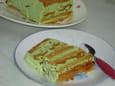 Terrine glac�e pistache, abricots, pain d �pices