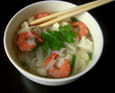 Pho aux crevettes et au tofu express
