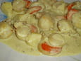Noix de Saint-Jacques � la cr�me au curry