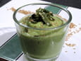 Velout� de courgettes au soja et au s�same