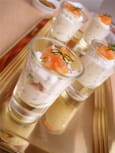 Verrine de saumon fum� et ricotta