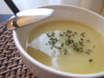 Soupe poireaux-pommes de terre � l oseille