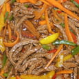 Boeuf aux carottes et poivrons