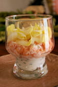 Verrines l�g�res de saumon aux endives