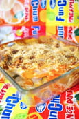 Gratin de l�gumes au bleu et aux noix