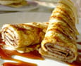 Cr�pes roul�es au caramel au beurre sal�