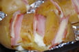 Pommes de terre au four � la mozzarella et jambon