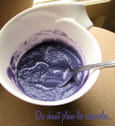 Soupe bleue au chou rouge