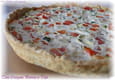 Tarte au tofu, courgettes et poivrons