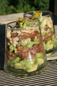 Tartare d avocats, dorade et tucs