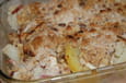 Crumble de chou-fleur au ch�vre et bacon