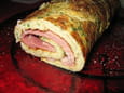 Omelette roul�e au jambon et fines herbes