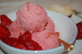 Glace � la fraise