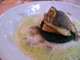 Filets de bar sur roquette sauvage