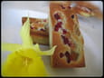 Financier � la framboise