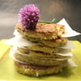 Galettes de pommes de terre et crevettes � la plancha